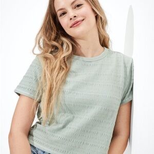 American Eagle Outfitters Light Green Short Sleeve Tee